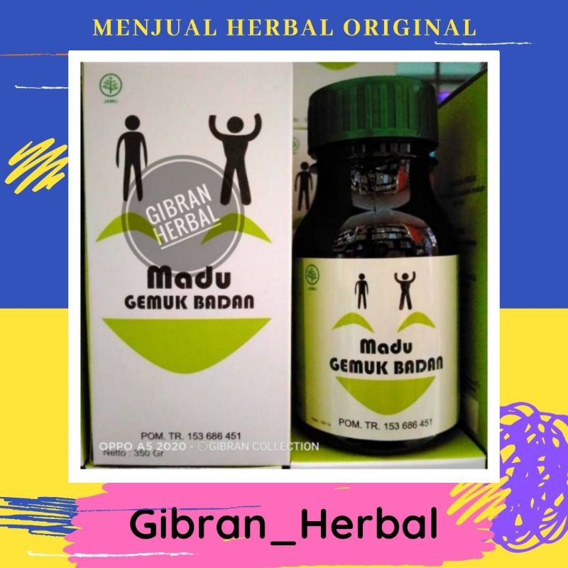 MADU GEMUK BADAN ORIGINAL / MADU GEMUK ASLI / PENGGEMUK BADAN / GEMUK SEHAT / PENAMBAHAN BERAT BADAN