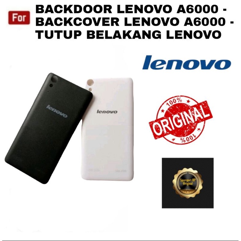 Tutup Baterai Handphone Lenovo A6000 Back Cover Lenovo A6000 Backdoor A6000 Case Lenovo A6000