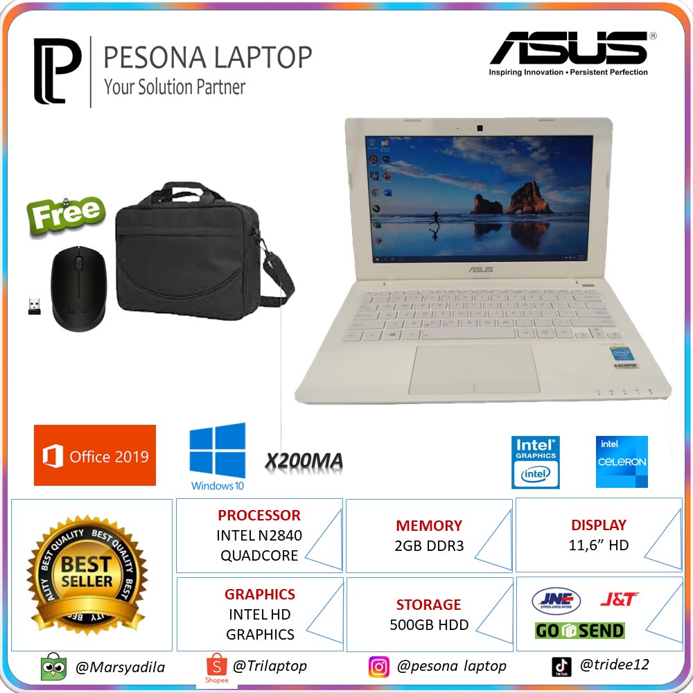 LAPTOP ASUS PAKAI SSD - LAPTOP KERJA - LAPTOP SEKOLAH - LAPTOP KULIAH - LAPTOP MALANG - LAPTOP BEKAS
