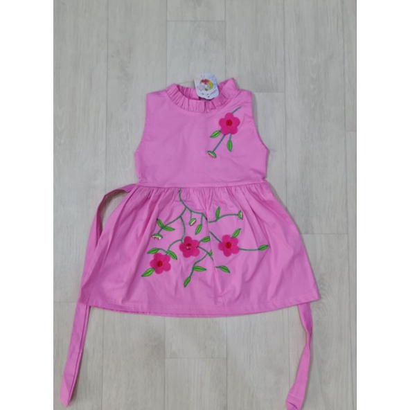 baju bayi perempuan dress bunga baby girl jsb8