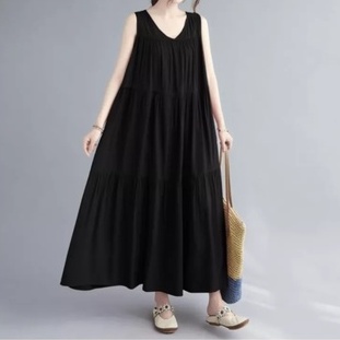 Inner Dress Terbaru / Lolla Dress / Dress Tanpa Lengan / Dress Korea Style Kekinian / Pakaian Wanita