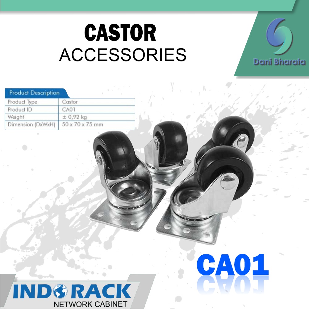 Indorack Aksesoris Castor Set of 4