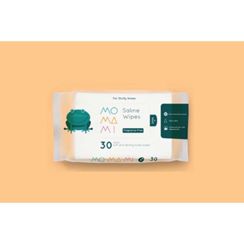 Momami saline wipes - tisu basah untuk flu bayi dan anak