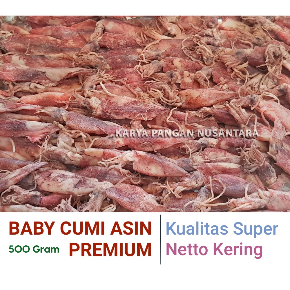 

BABY CUMI ASIN PREMIUM 500 GR - CUMI ASIN KECIL - CUMI BABY KECIL KERING SUPER