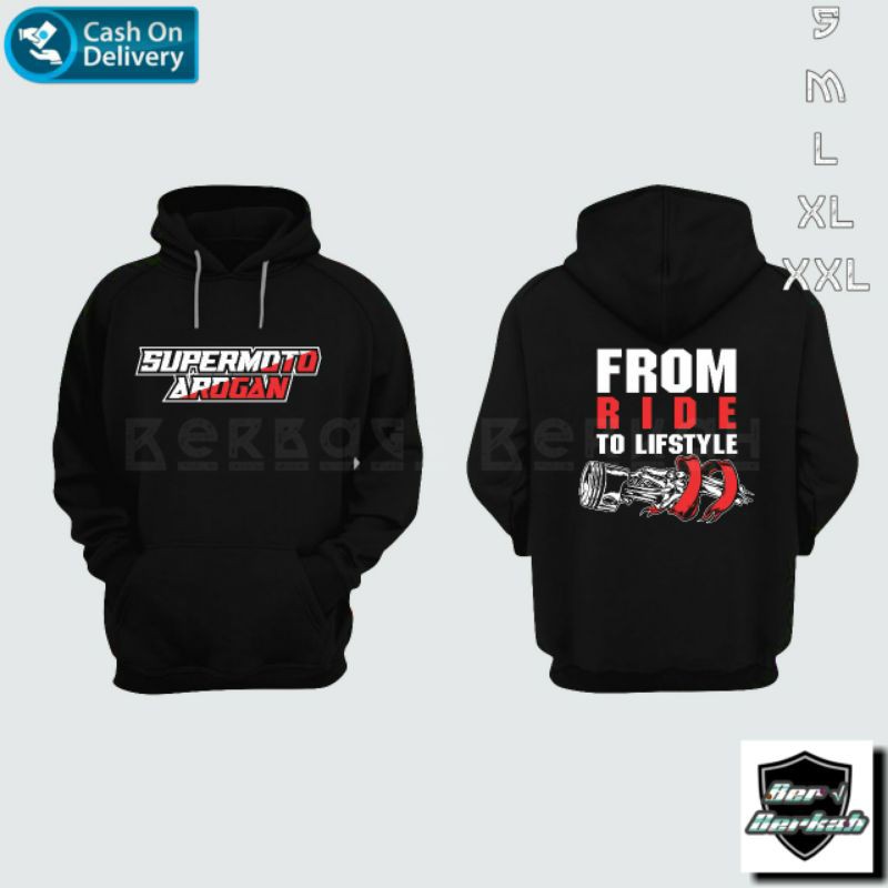 Jaket Supermoto Arogan | Hoodie Supermoto Arogan | Jaket Hoodie Supermoto Indonesia Arogan