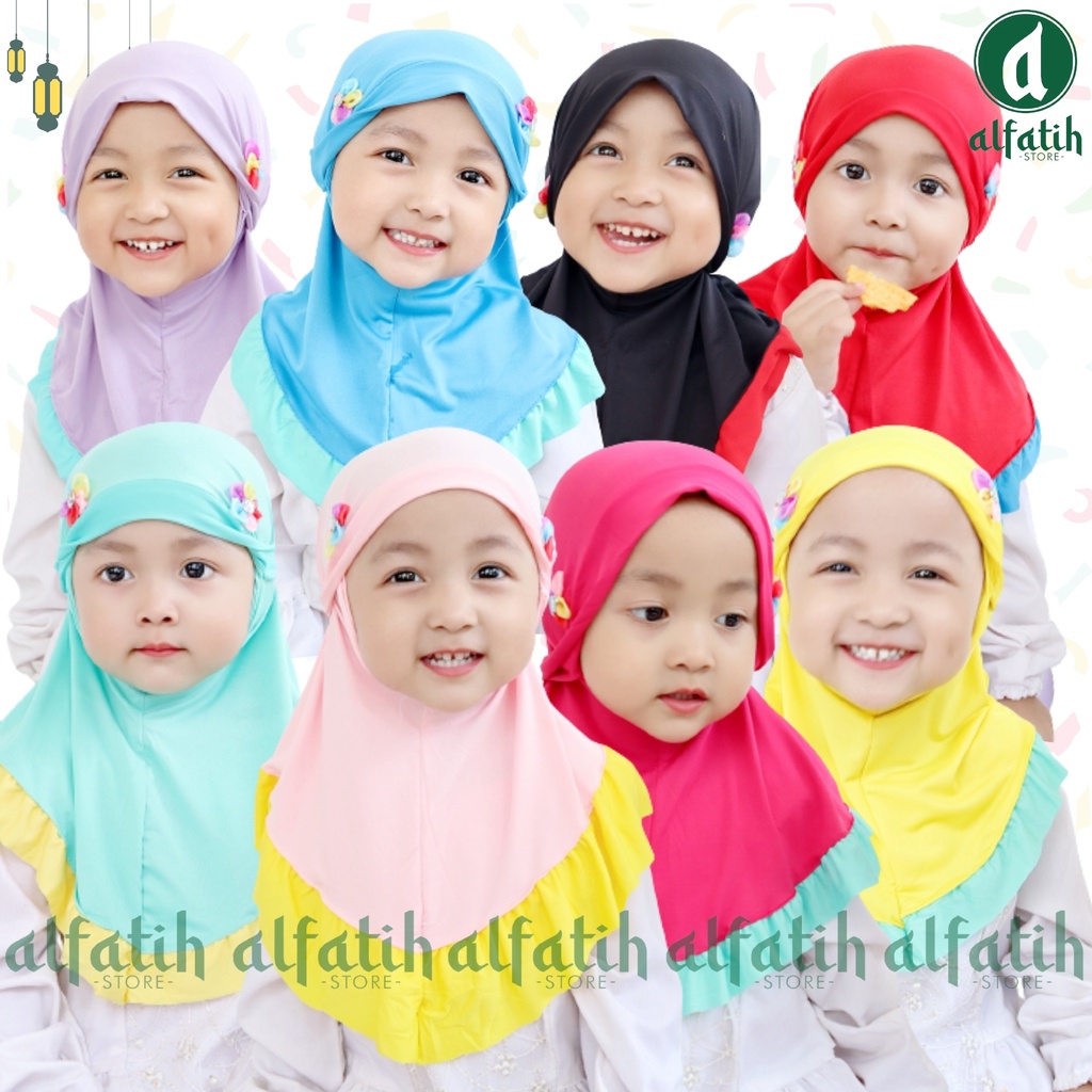 ALFATIH STORE / JILBAB ANAK SYIRIA BUNGA 2 / HIJAB ANAK / JILBAB INSTAN / KERUDUNG ANAK MURAH KERUDUNG ANAK BAYI PEREMPUAN JILBAB ANAK 2 TAHUN HIJAB ANAK BAYI TERBARU HIJAB INSTAN ANAK