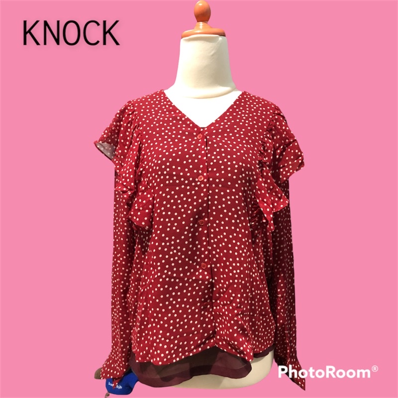 BLOUSE RUFFLE POLKADOT