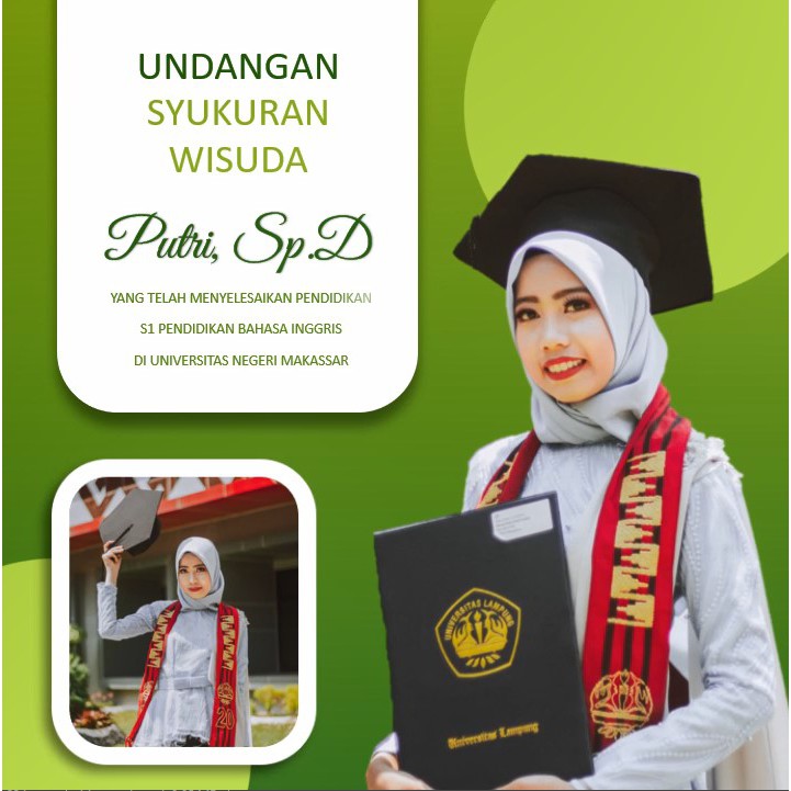 Undangan Digital Wisuda Cantik Tema 11