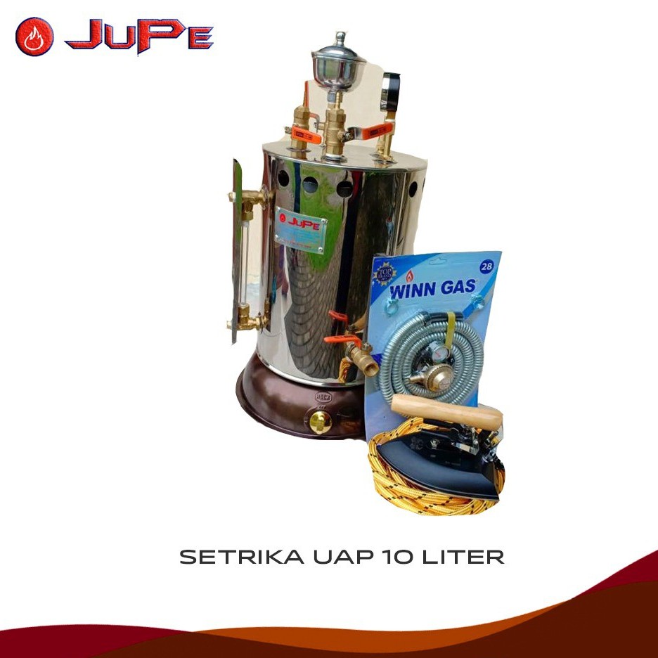 [BISA COD] Setrika Uap Boiler Gas Laundry 10 ltr 1 Setrika