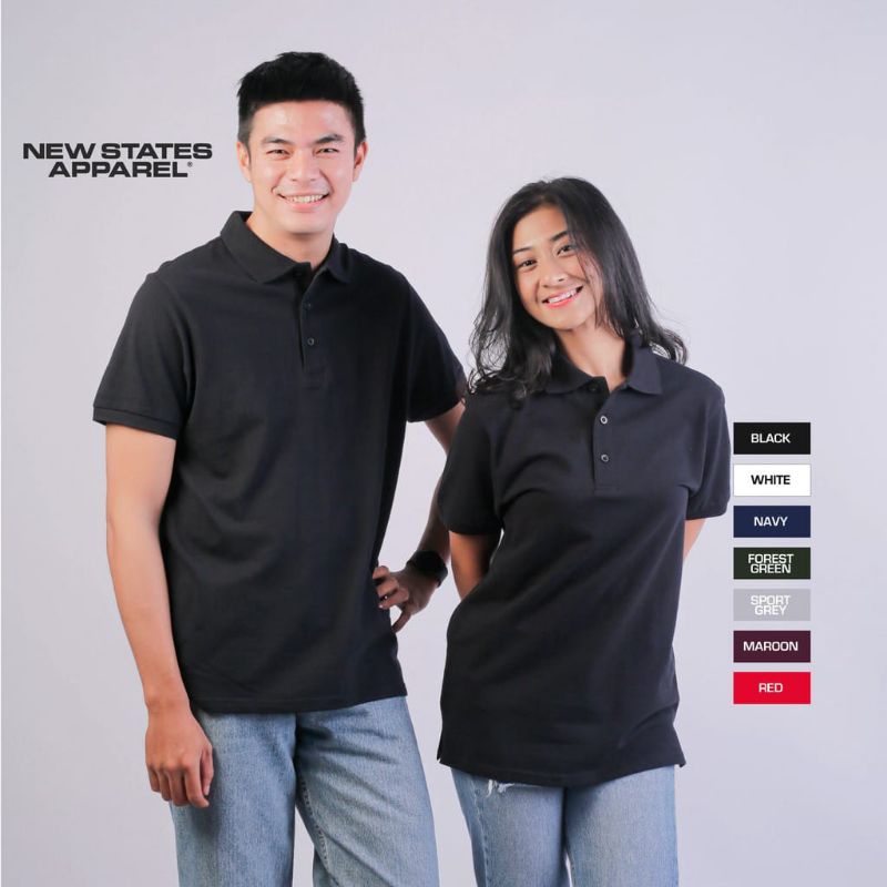 Kaos Polo Pria dan Wanita New States Apparel