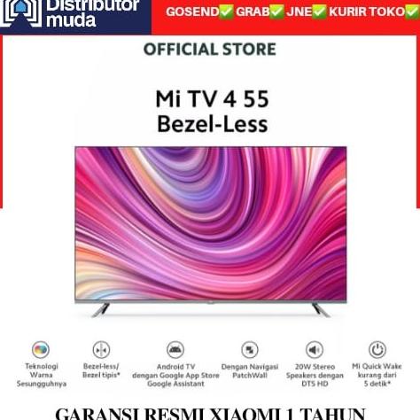 Xiaomi 55 Inch Bezel Less 4K UHD Android MI TV 4 Quantum Dot LED