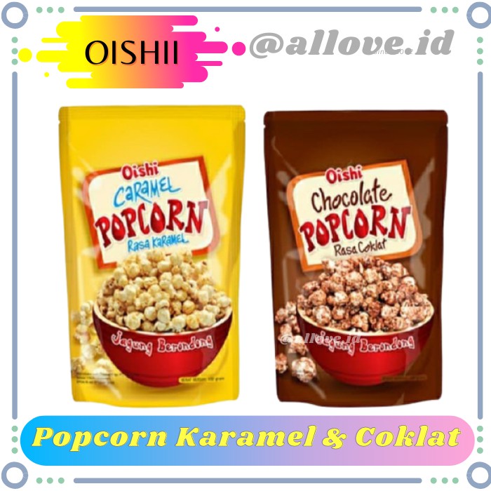 

Popcorn Oishii Rasa Karamel dan Coklat 100 gr