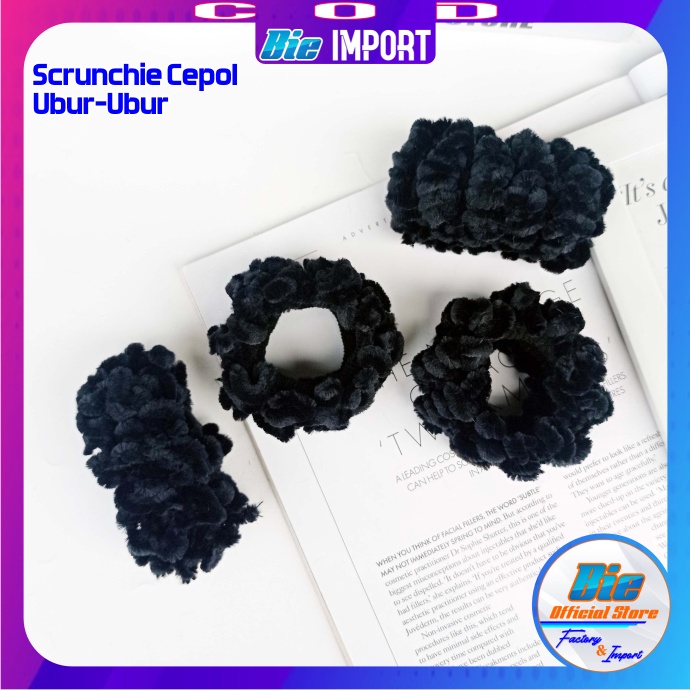 Ikat Rambut Korea Hitam Cepol Ubur-ubur Premium Import-2