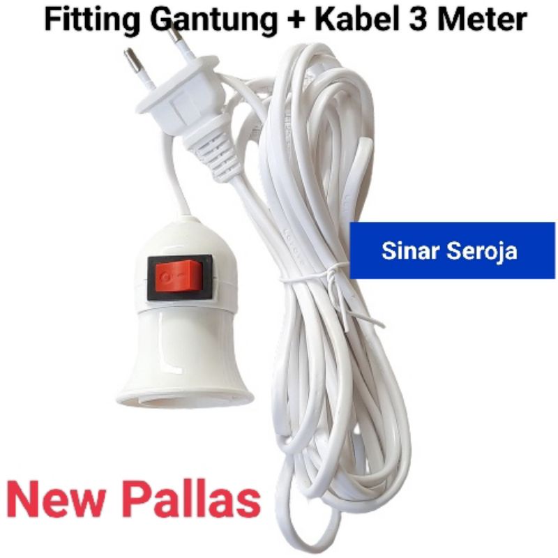 Fitting Gantung Saklar Kabel 3m / 3 Meter new pallas