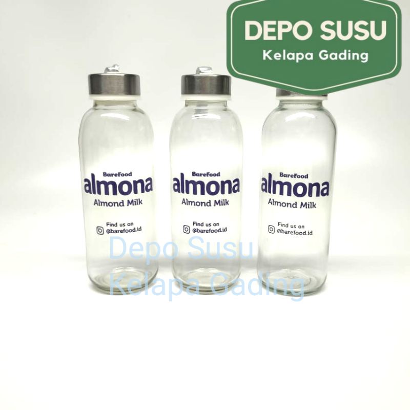 Botol Kaca Almona 450ml | Glass Tumbler 450 ml