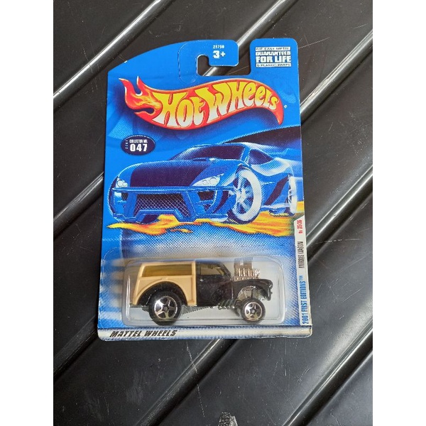 hotwheels MORRIS WAGON HW 2001 FIRST EDITIONS  BLUE CARD ,CARD LAWAS