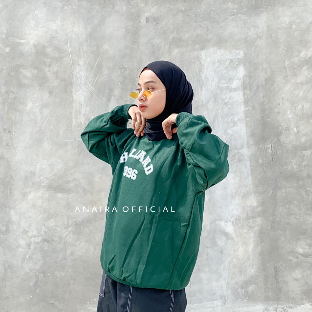 HOLLAND SWEATER OVERSIZE PRIA WANITA SWITER CREWNECK