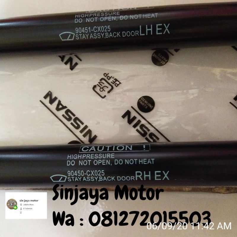 shock bagasi pintu belakang Serena c24 ORIGINAL