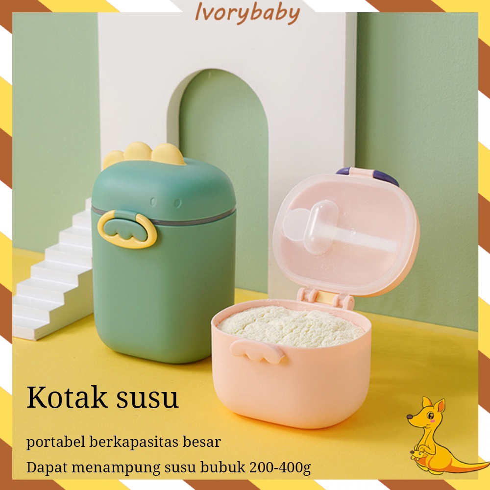 Ivorybaby Tempat susu bubuk 400g kotak makanan portable