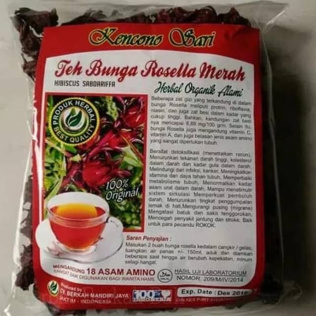 

Teh Bunga Rosela Merah (koncono sari) curah