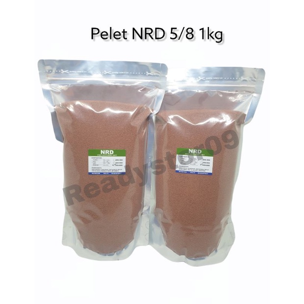 Pelet NRD 5/8 500-800 micron pakan 1000gr 1kg pakan ikan hias guppy cupang