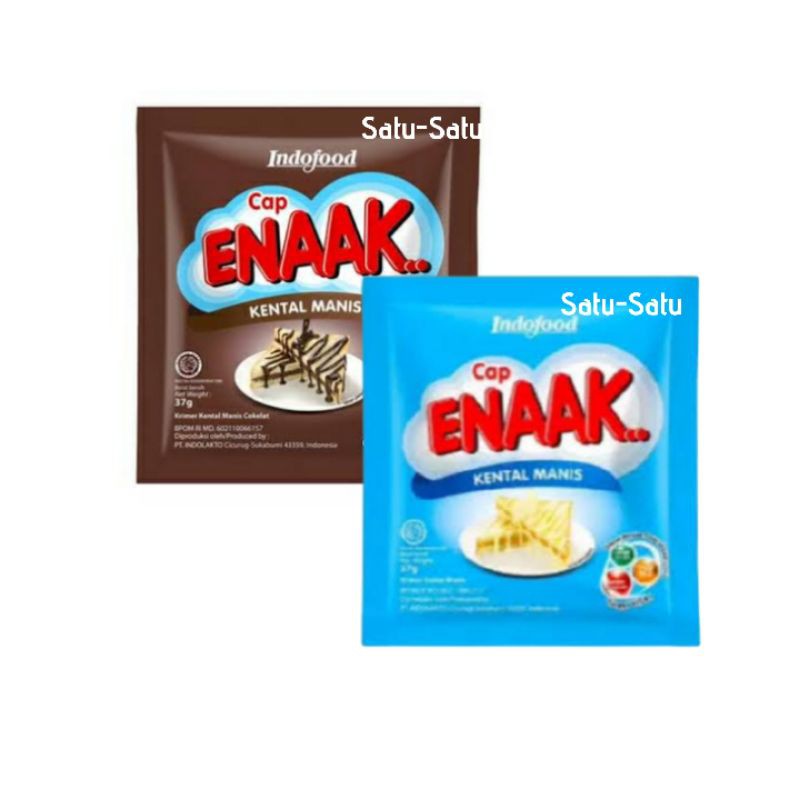 

Indofood Cap Enaak Susu Kental Manis Coklat Putih Sachet 6x37gr All Variant