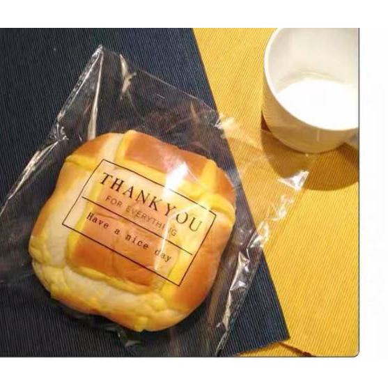 

Terbaik Plastik roti donat THANK YOU isi 50 pcs