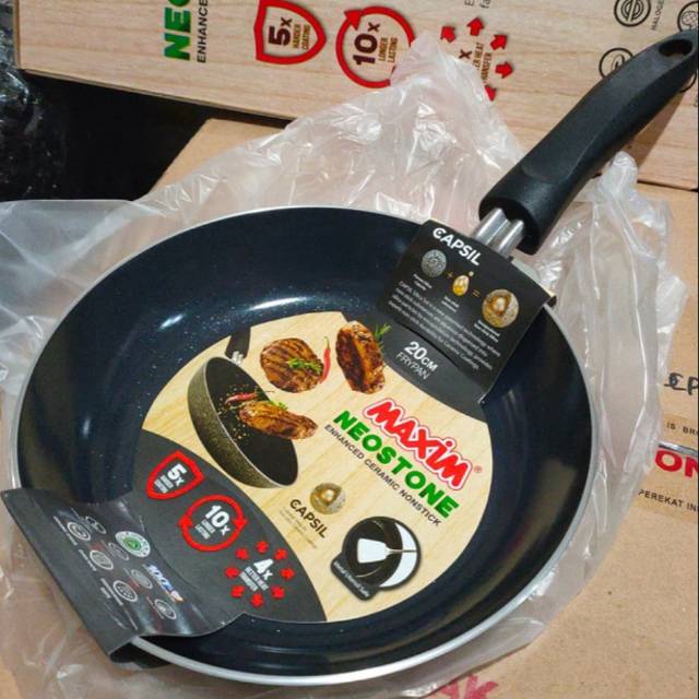 Maxim Neostone Fry Pan 20cm Wajan Keramik Anti Lengket