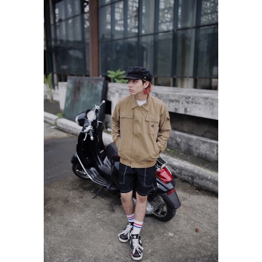 JAKET PRIA VINTAGE MAVERICK ORIGINAL WOLV-Aero Cream