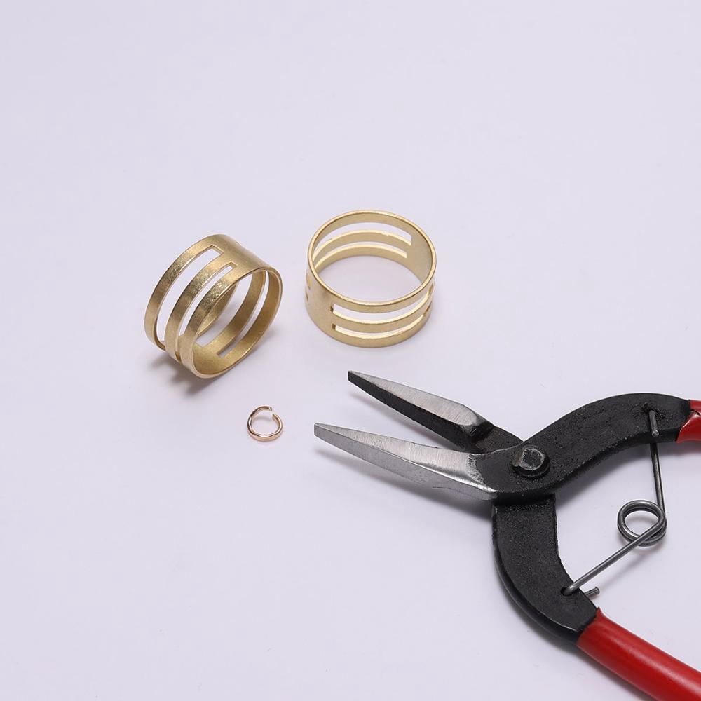 2pcs / Lot Alat Bantu Buka / Tutup Cincin Bahan Tembaga Untuk Membuat Perhiasan Diy