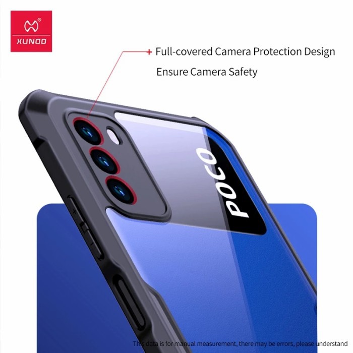 Poco M3 Fusion Case Shockproof Clear Case Poco M3