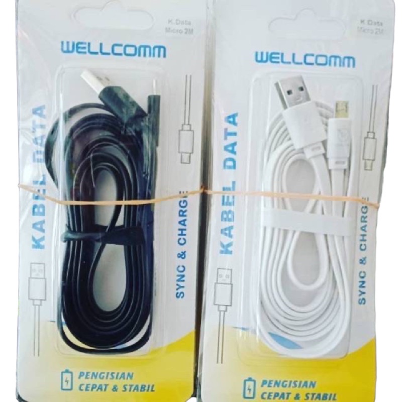 KABEL DATA,CABEL DATA,DATA CABEL,DATA KABEL,KABEL CASAN,KABEL USB,USB KABEL WELLCOMM MICRO PJG KABEL  1.5meter &amp; 2meter