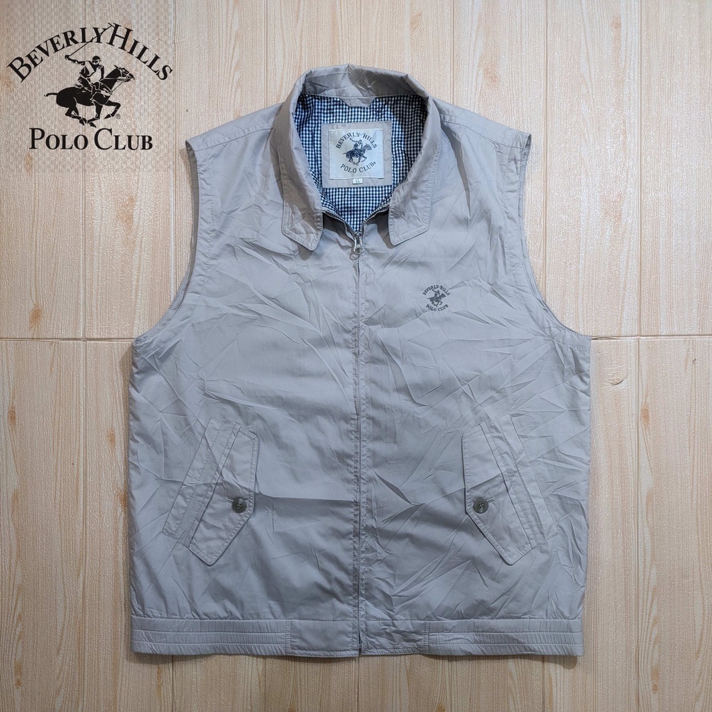 Beverly Hill Polo Club BHPC - Rompi Vest Pria Formal Casual Work Parasut Winbreaker Second Bekas Ori