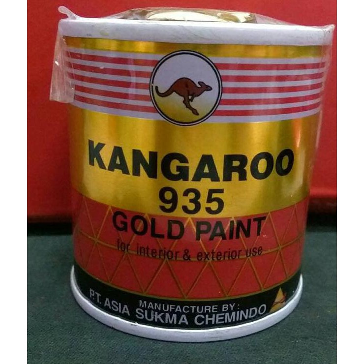 

Ini Cat Warna Emas Kangaroo Gold 935 ( 100 Ml ) / Cat Minyak Besi Kangguru Original