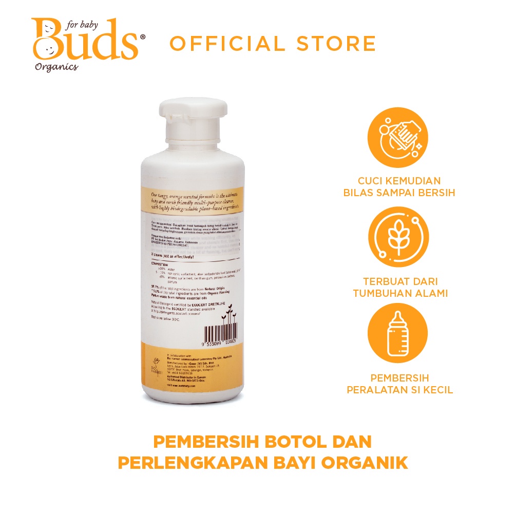 Castle - Buds Organics Baby Safe Bottle and Utensil Cleaner - Pembersih Perlengkapan dan Mainan Bayi dan Anak