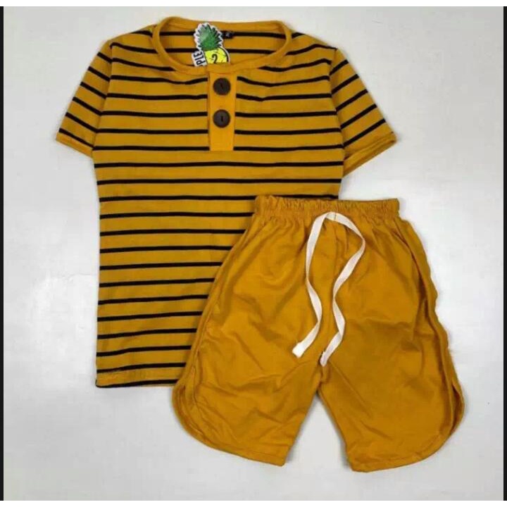 setelan baju bayi anak motif arsy salur garis kancing size 1-5 tahun bahan katun lembut nyaman dipakai/ setelan baju bayi anak laki laki/ setelan baju bayi anak perempuan/ setelan baju bayi anak cowo/ setelan baju bayi anak cewe