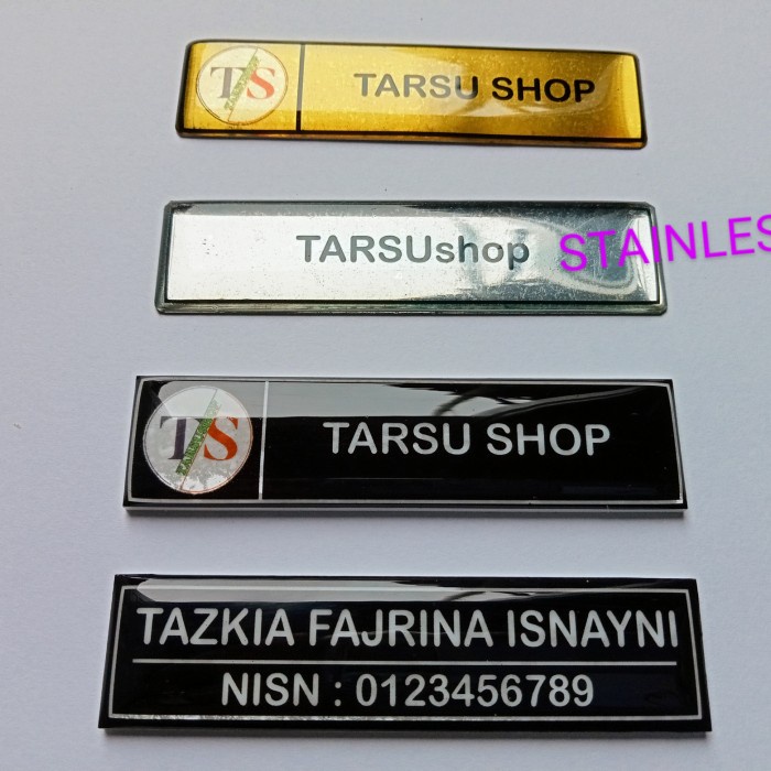 

Diskon Nametag, Nama Dada Stainless Magnet Terlaris