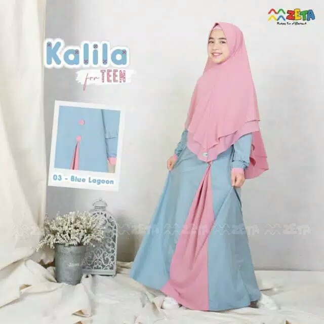 KALILA DRESS / GAMIS SET ANAK TANGGUNG / DRESS SET KHIMAR / GAMIS TERBARU TRENDING 2020 / GAMIS SET HIJAB ANAK REMAJA 10-12 TAHUN