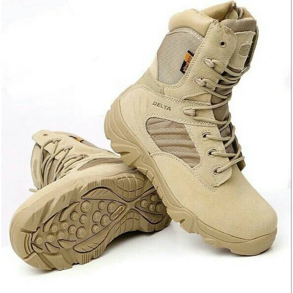 Super Promo! SEPATU BOOT / BOOTS DELTA 8 INCH GURUN / TAN Murah!