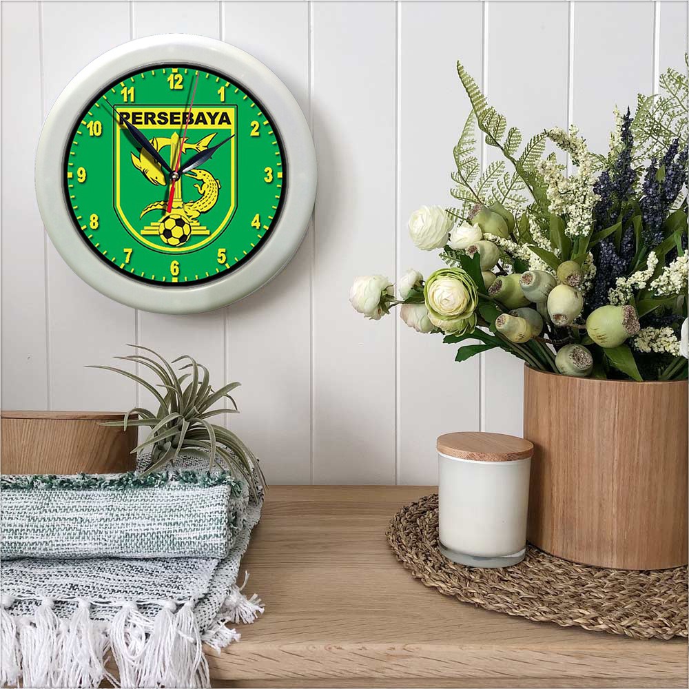 JAM DINDING BONEK PERSEBAYA 1   (DIAMETER 30CM)