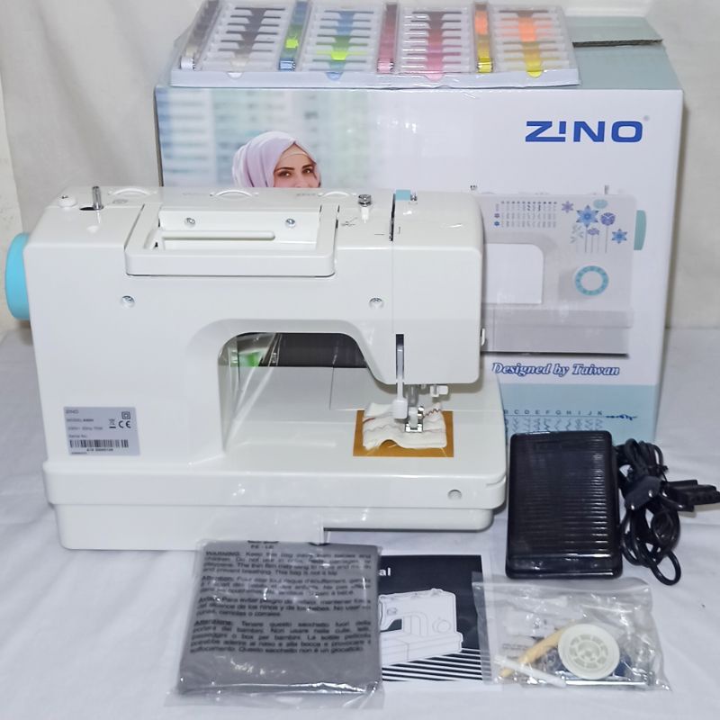 Mesin Jahit Portable ZINO KH60H / 32 Pola Jahitan