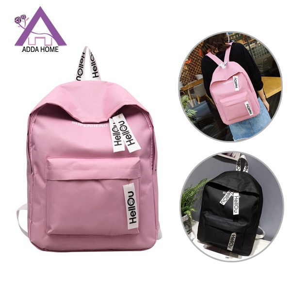 Adda Home - Tas Ransel Wanita Japanese Style Motif Hellou