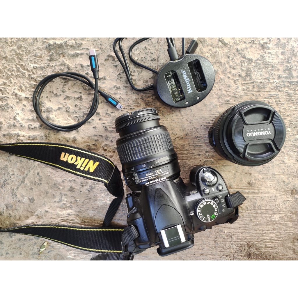 Kamera Nikon D3100 + Lensa Fix 50mm
