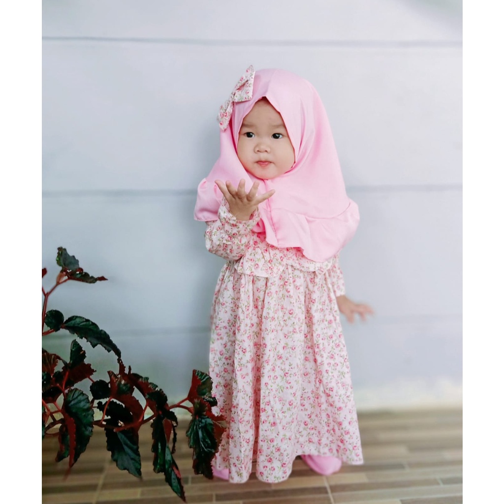 gamis newborn bayi perempuan pakaian muslim 0-12  bulan balita ARABELLA ALIKA FIORA SHANUM ROSY gamis dress