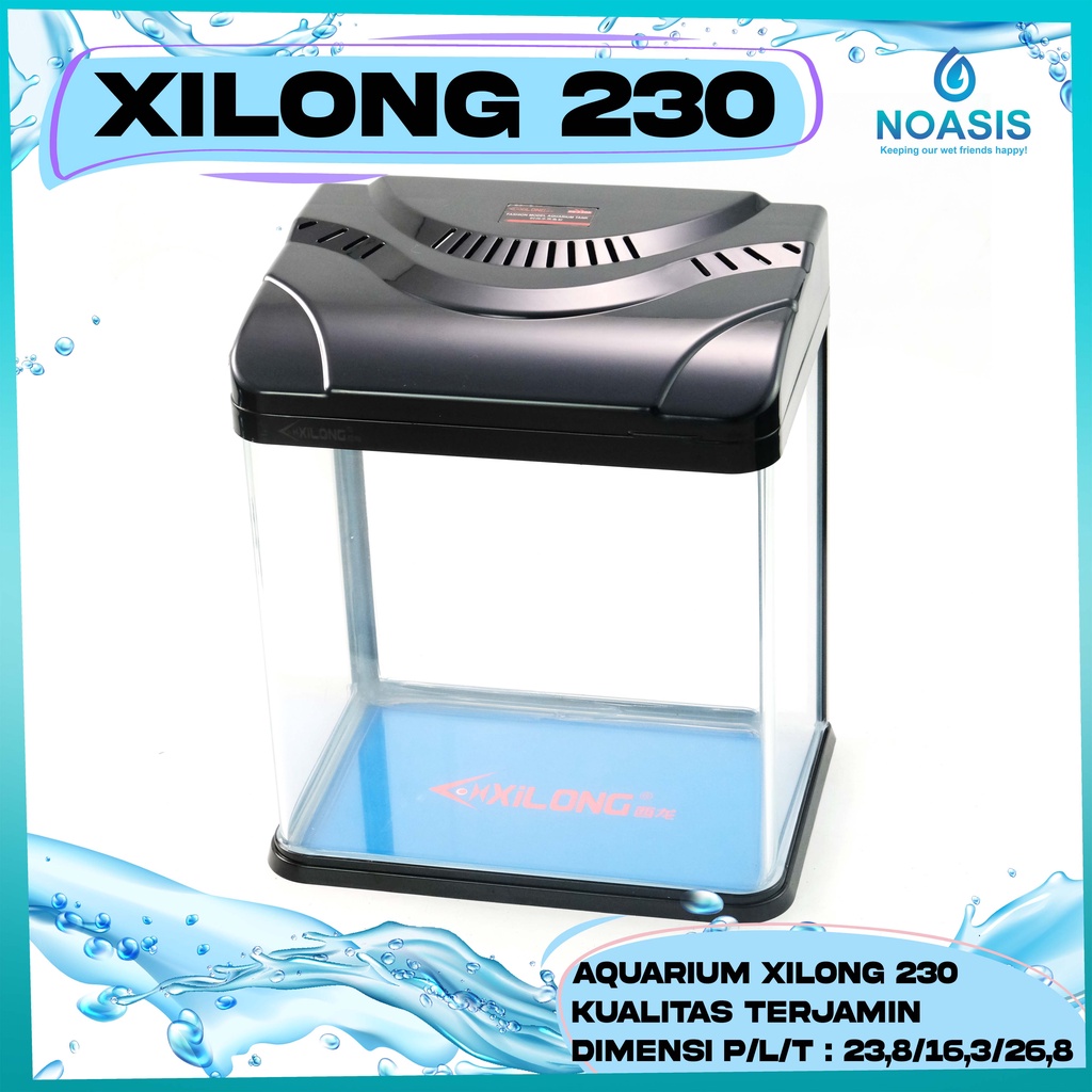 AQUARIUM AQUASCAPE BENDING IMPORT GLASS TANK XILONG XQ-230AA XQ 230 AA