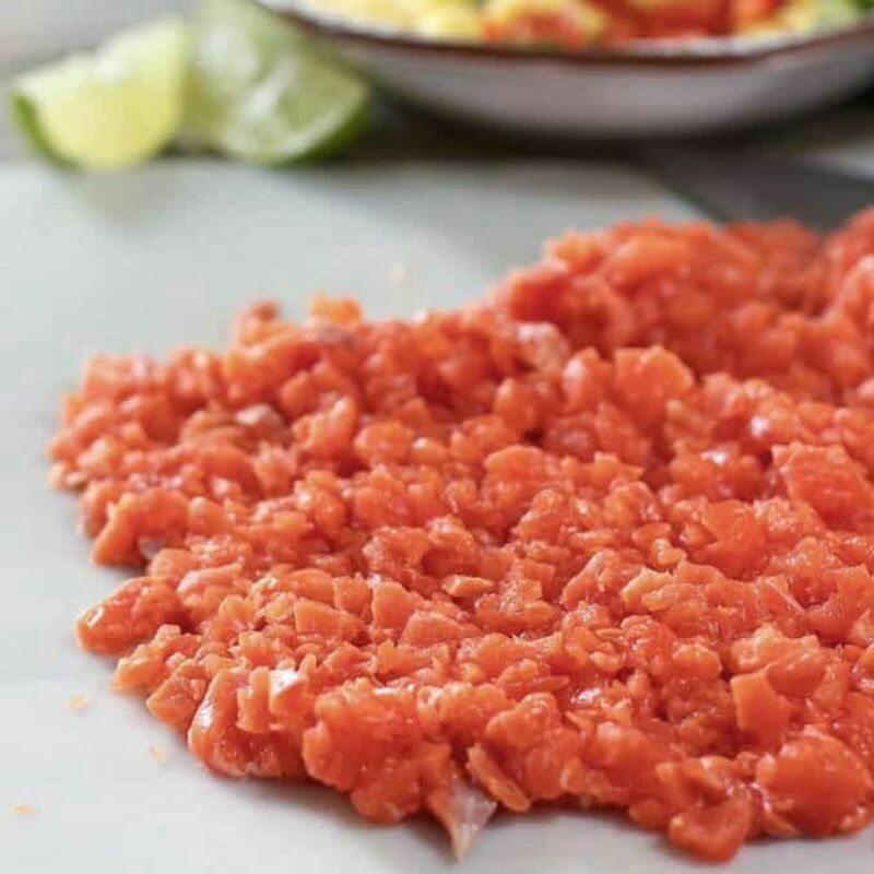 SALMON Mince Full Daging 100 g | Salmon Fish