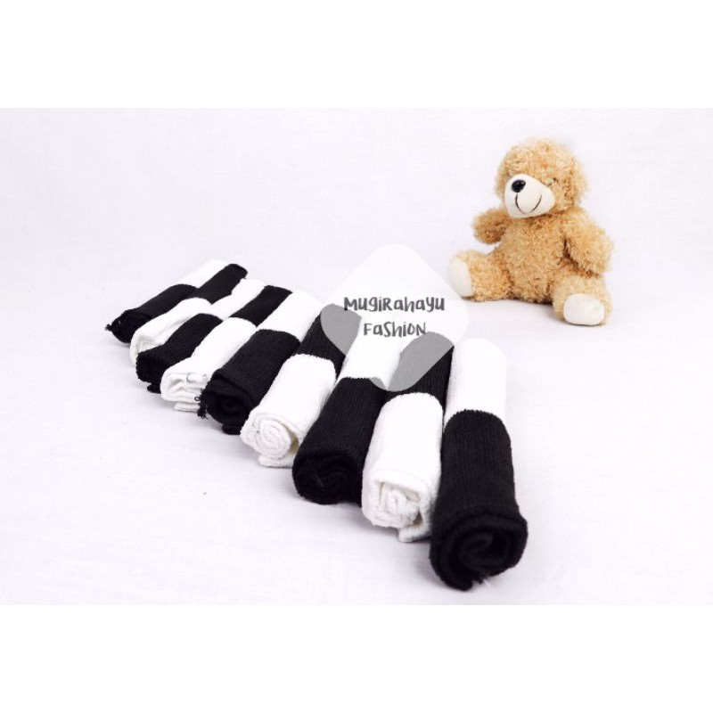 Ciput Rajut Bandana Hitam Putih