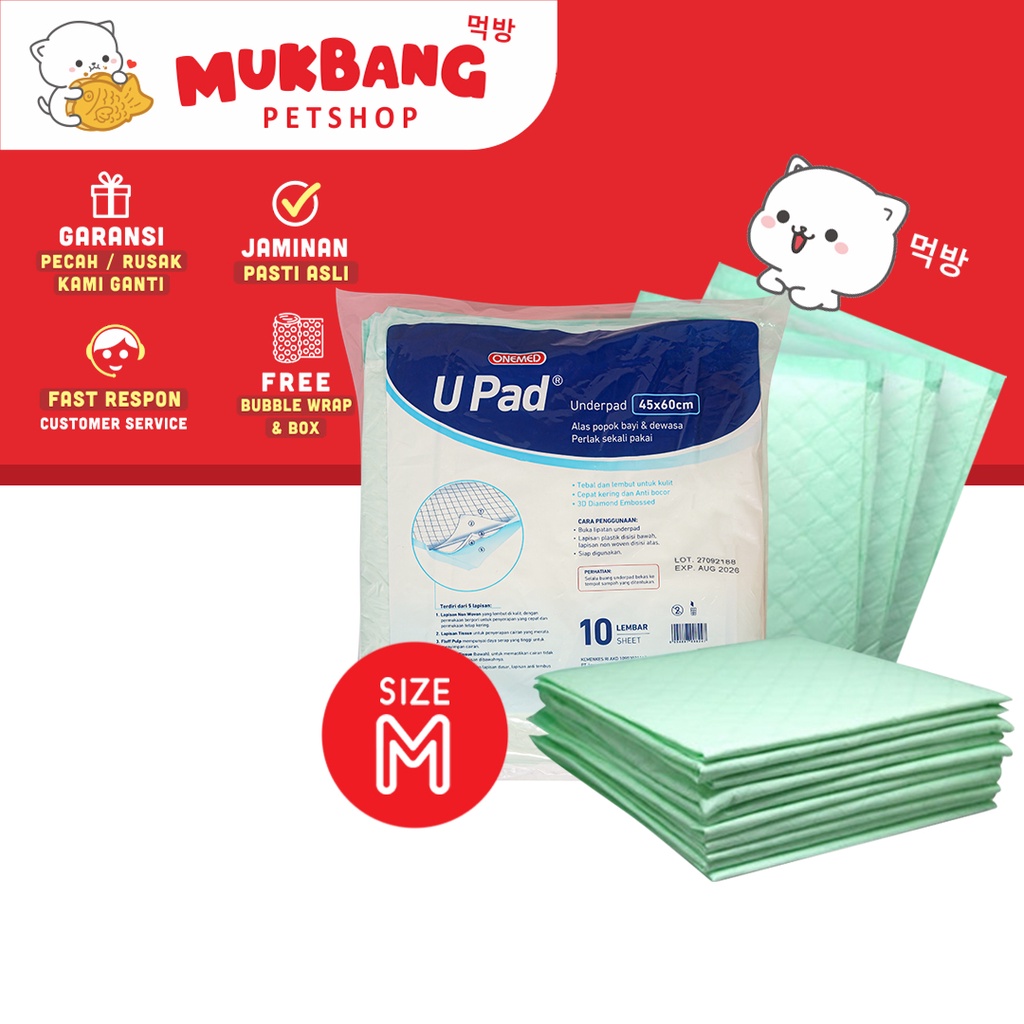 Underpad Tranning Size M 1 pcs Pad Pet Toilet Portable Alas Pipis Poop Kucing Anjing Perlak Tatakan Hewan Pampers Hewan Kucing Kecil Pee Pad Under Pad Untuk Latihan Pipis Poop Kucing Tatakan