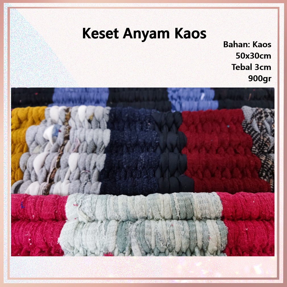 Keset Anyam Bahan Kaos 50cm