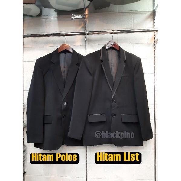 JAS FORMAL REGULAR FIT, JAS NIKAH, JAS WISUDA, JAS SERAGAM (GRATIS TAS &amp; HANGER) | Seragam / Pesantren / Pengajian / Hadiah Orang Tua / Guru / Majlis Taqlim / Nikah / Wisuda anak / Blazer Formal by~ Black Pino